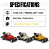 1:36 alloy classic car three-door model, exquisite details, trendy toys, tabletop toys, gift-giving and collectible gifts Item Picture